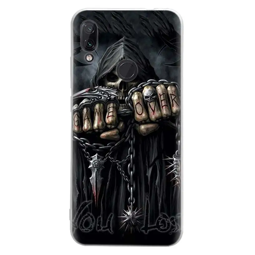 Чехол Grim Reaper Skull Skeleton для телефона Xiaomi Poco X3 NFC X4 M3 M4 Pro M2 F3 F2 F1 Mi Note 10 Lite A1 A2 A3 CC9E GT Coque Cov