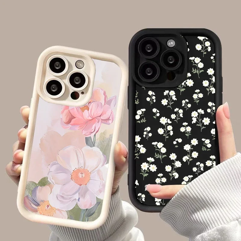 Фото Чехол для телефона Samsung Galaxy M15 M20 M31 M51 M30S M23 M11 A10 J7 Prime Funda с маленькими цветами, силиконовая защита №1