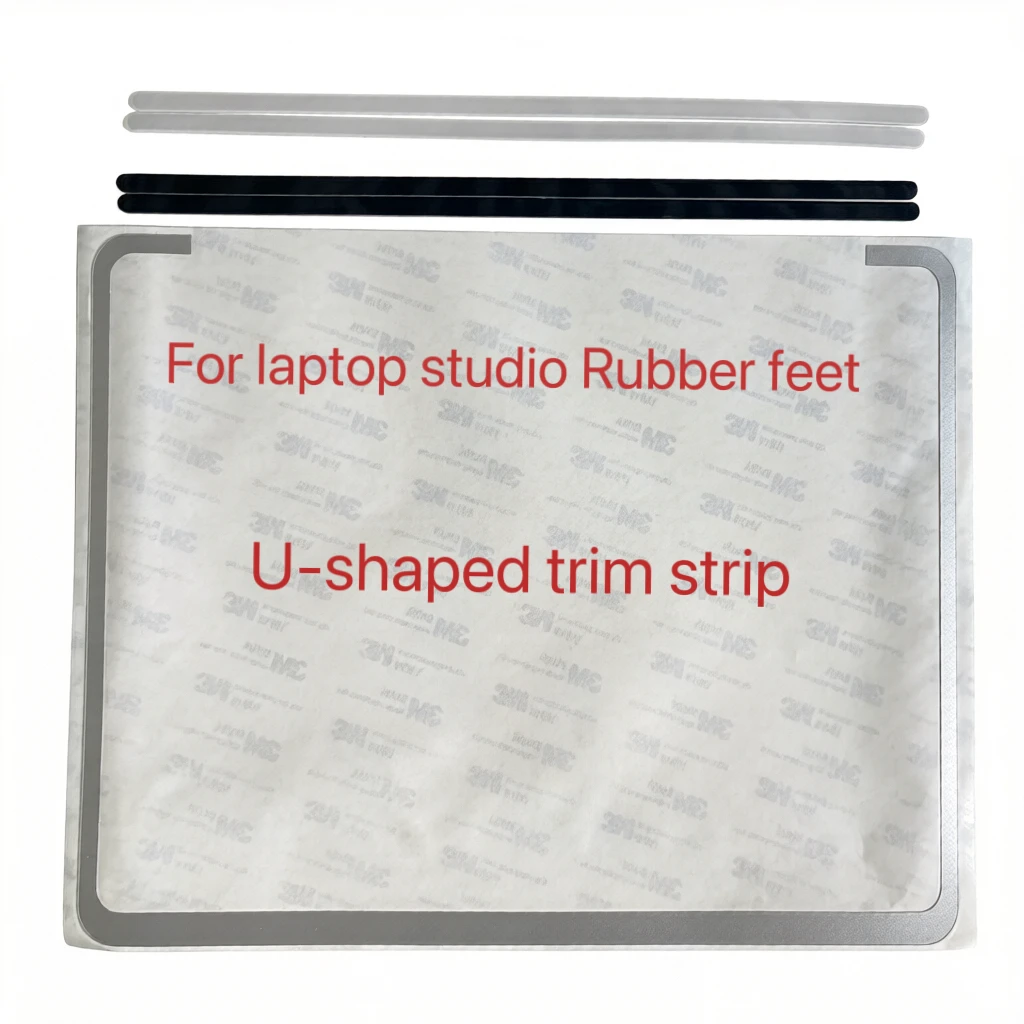 Фото Для Surface Laptop Studio 1964 2023: резиновые ножки, винты для задней крышки, U-образные декоративные накладки, сменные, серебристые, черные №1