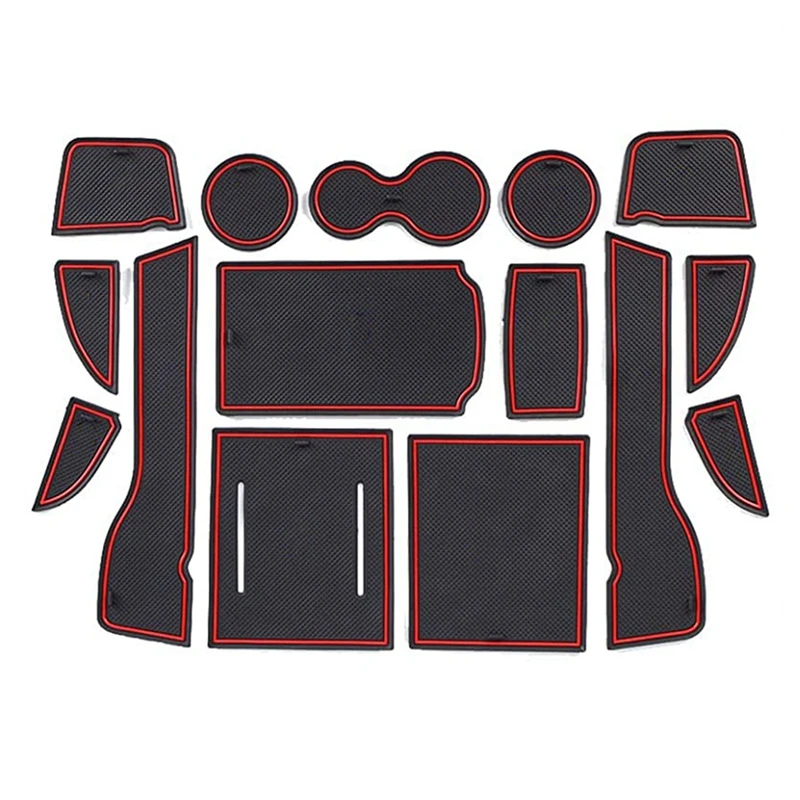 

Door Slot Pad for 2022+ Honda Civic 11Th Gen Cushion Non-Slip Gate Slot Pad Cup Mat,Door Console Liner Accessories,Red