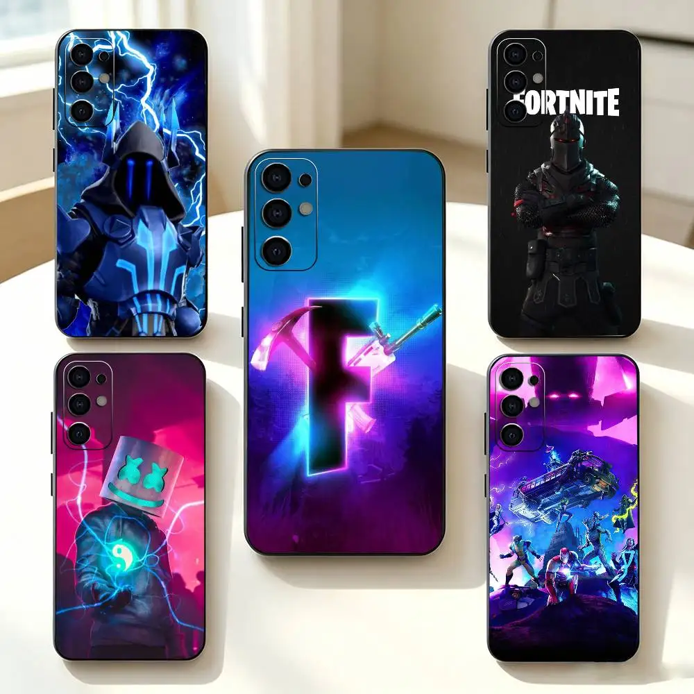 Фото Чехол для телефона R-Royales F-Fortnites, черный, силиконовый, мягкий, для Samsung S25, S24, S21, S22, S23, S30, Ultra, S20, Plus, Fe, Lite №1