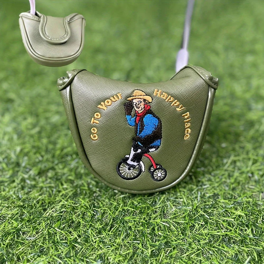 Утяжеленная голова клюшки для гольфа с вышитым чехлом и пряжкой из искусственной