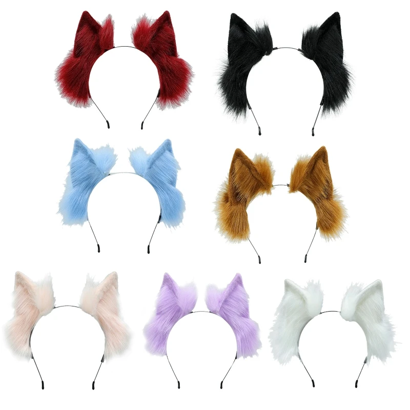 

Ободок для волос в форме кошачьих ушек для женщин и девушек, многоцветный ободок для волос, украшение для макияжа, Рождественская вечеринка, 2023