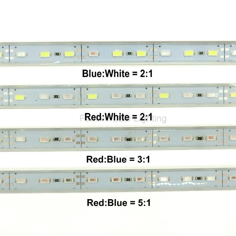 30 шт./лот светодиодные лампы для выращивания растений SMD5630 DC 12v 1m 18w LED завод синий