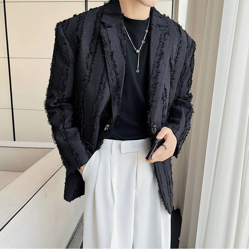 

Korean Oversized Blazers for Men 2022 Casual Loose Suit Jackets Fashion Streetwear Social Jacket Wedding Business Men Clothing