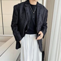 korean oversized blazers for men 2022 casual loose suit jackets fashion streetwear social jacket wedding business men clothing