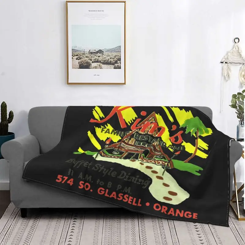 Одеяло Tiki Kims для семейного ресторана полинезийское барное плюшевое утолщенное