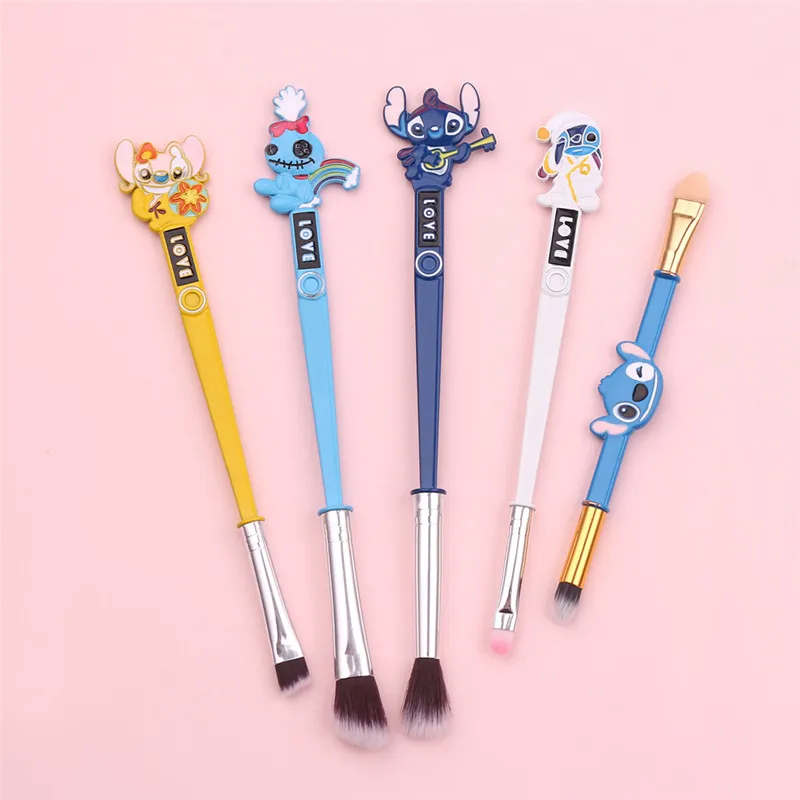 

5pcs/set Stitch Luxury Makeup Brushes Tool Set Cosmetic Powder Eye Shadow Foundation Blush Blending Beauty Make Up Brush
