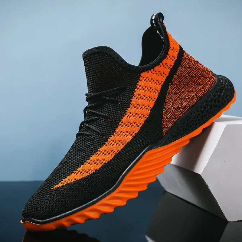 

2022 New Men's Sneakers Mesh Breathable Mesh Woven Men Casual Shoes Zapatillas Hombre Sports Shoes Running Shoe Male Footwear