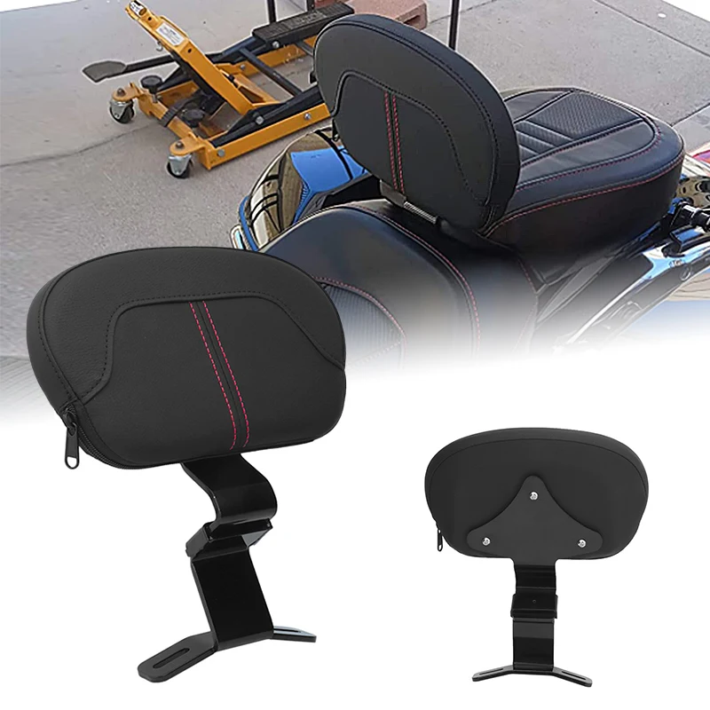 Motorcycle Front Driver Rider Stitching Backrest Pad For Harley Touring CVO Electra Road Street Glide Road King 2009-2022