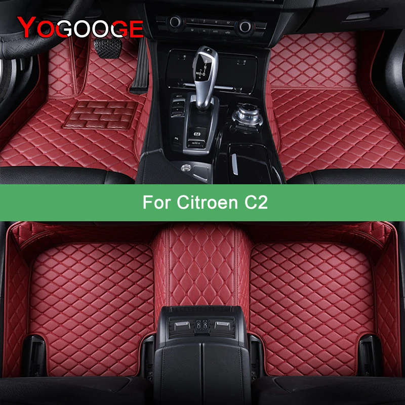 YOGOOGE пользовательские автомобильные коврики для Citroen C2 ковры аксессуары ног