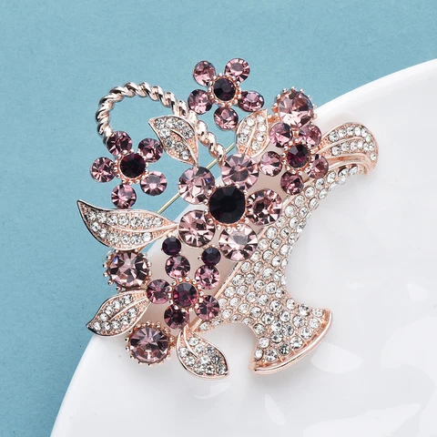 Броши Wuli&baby с цветами