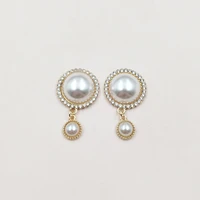 5 pcs rhinestone diamond pearl drop button clothing corsage bow tie decoration accessories rhinestone jewelry diy jewelry buckle