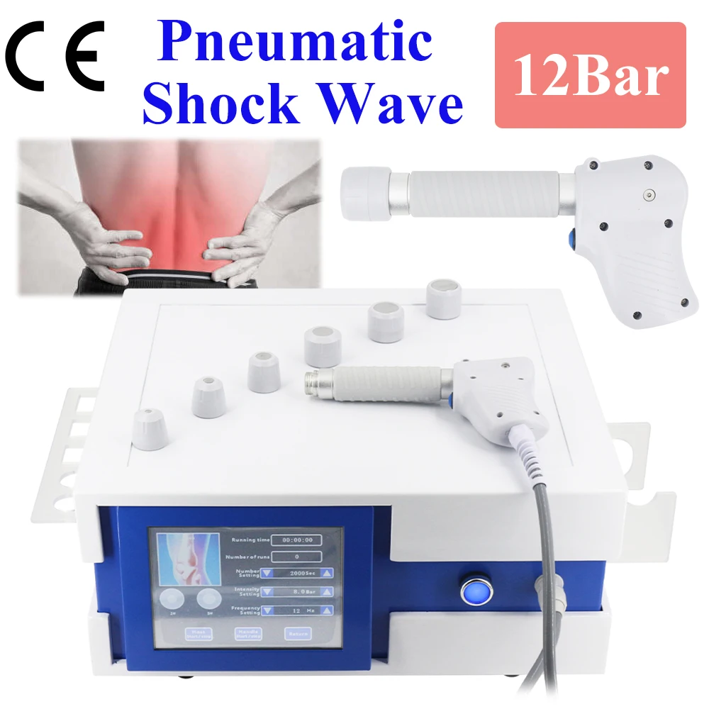 

NEW Physical Professional Radial Shock Wave Removal Pain Body Massage Relaxation Pneumatic Shockwave Therapy Machine 12 Bar ED