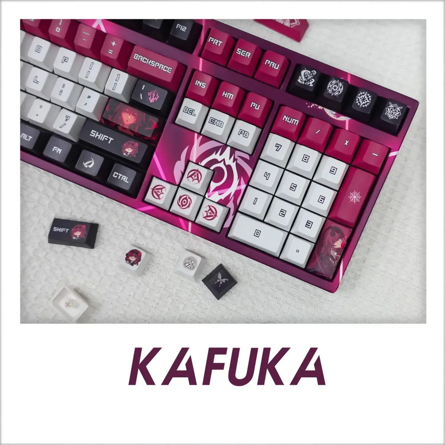 Honkai: Star Rail Kafka 120 Колпачки для клавиш PBT механической игры с клавиатурой Настройка