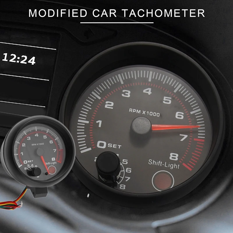 Автоматический универсальный тахометр 0-8000 об/мин