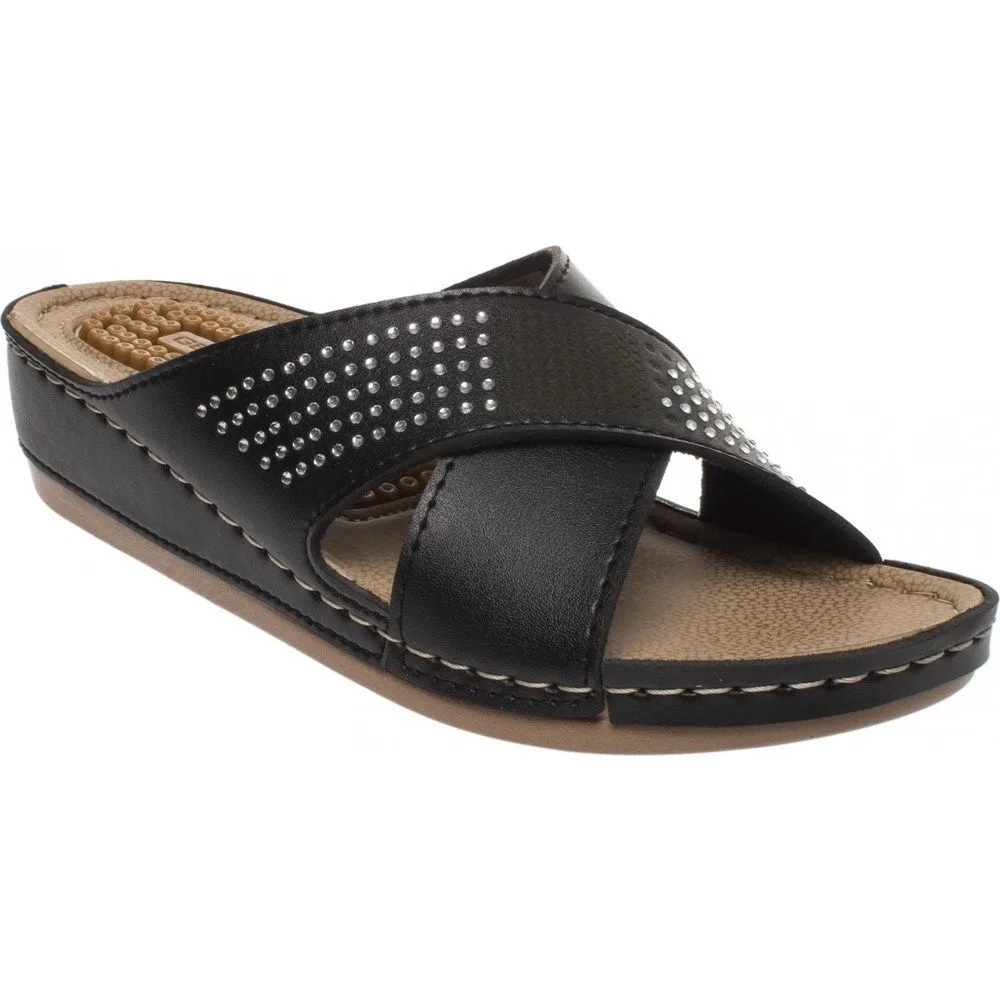 

Черные женские Повседневные тапочки Dorlie 11259