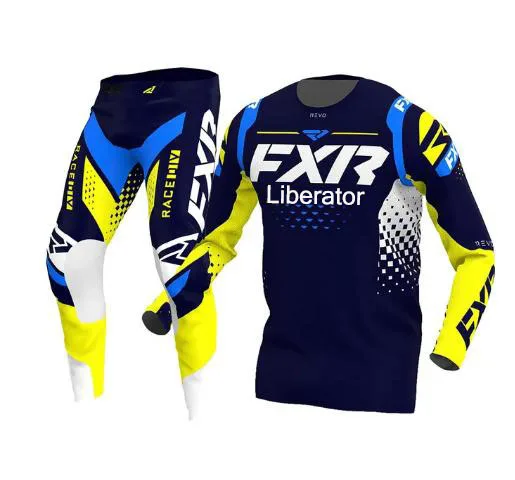 

Коллекция 2022 года, комплект экипировки для мотокросса FXR, трикотажные штаны для мотокросса, комплект для квадроциклов и горных велосипедов, мужской костюм для внедорожника