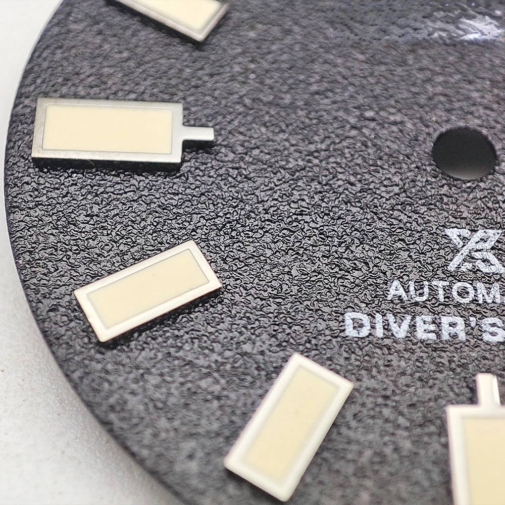 S 28.5mm Watch Dial Frosted Black Noctilucent Dial Fit Japan NH35 NH36 4R 7S Automatic Movement Men Watch Accessories