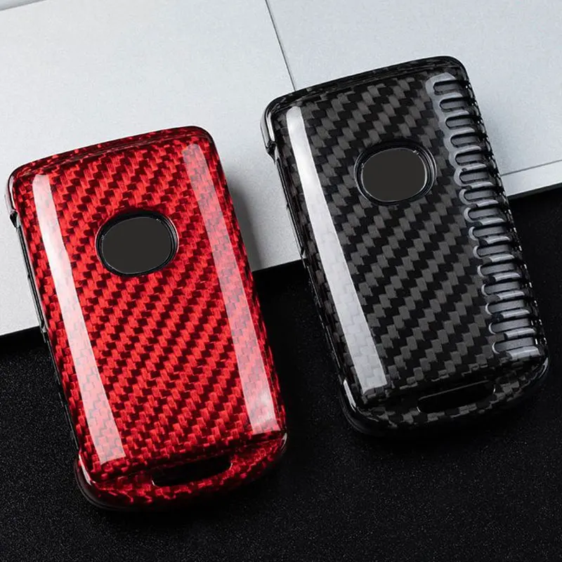 

Чехол для автомобильного ключа из углеродного волокна для Mazda 3 Alexa CX-30 CX30 CX5 CX 5 CX-5 CX8 CX9 CX4 2019, аксессуары для стайлинга автомобиля