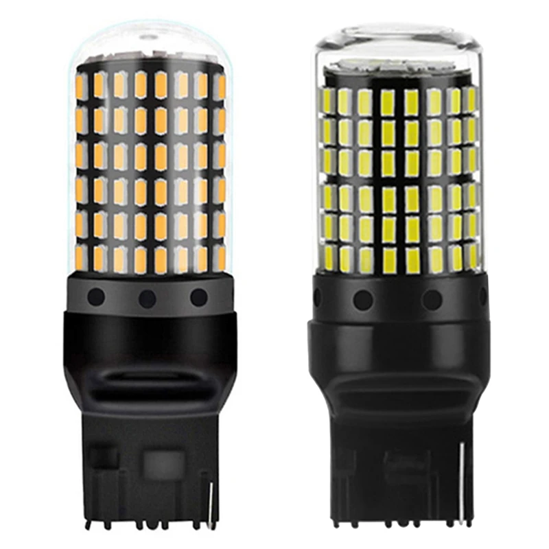 

Car 3014 144Smd Canbus T20 7440 W21W LED Bulbs for Turn Signal Lights Parking Brake Lamp Reversing Lights 6000K