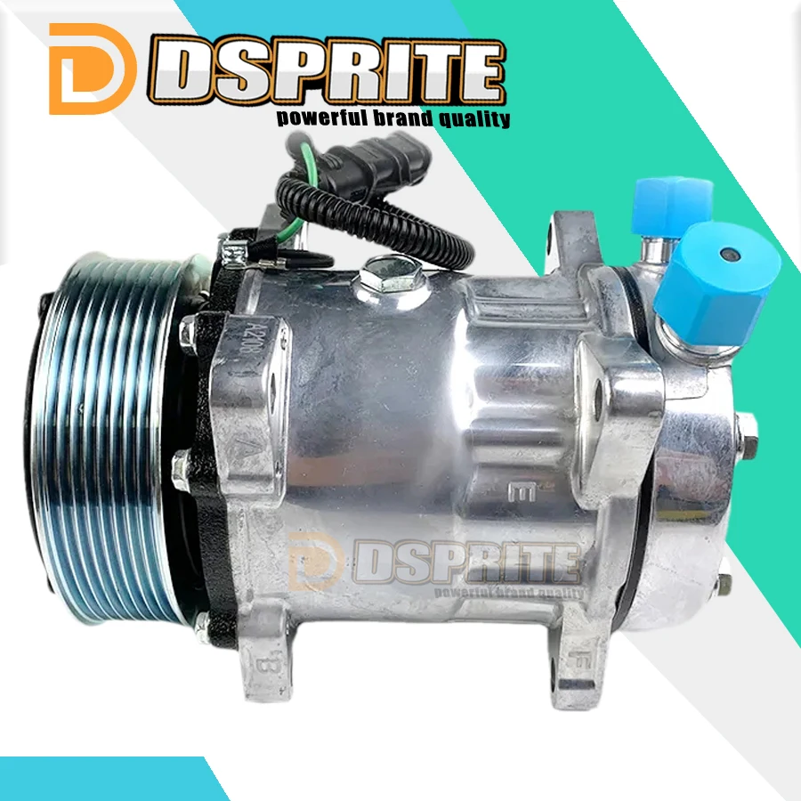 Компрессор кондиционера SD7H15 51779707028 для MAN Trucks TGX TGS TGA 24 Вольт 8 канавок 51779709028 81619066012