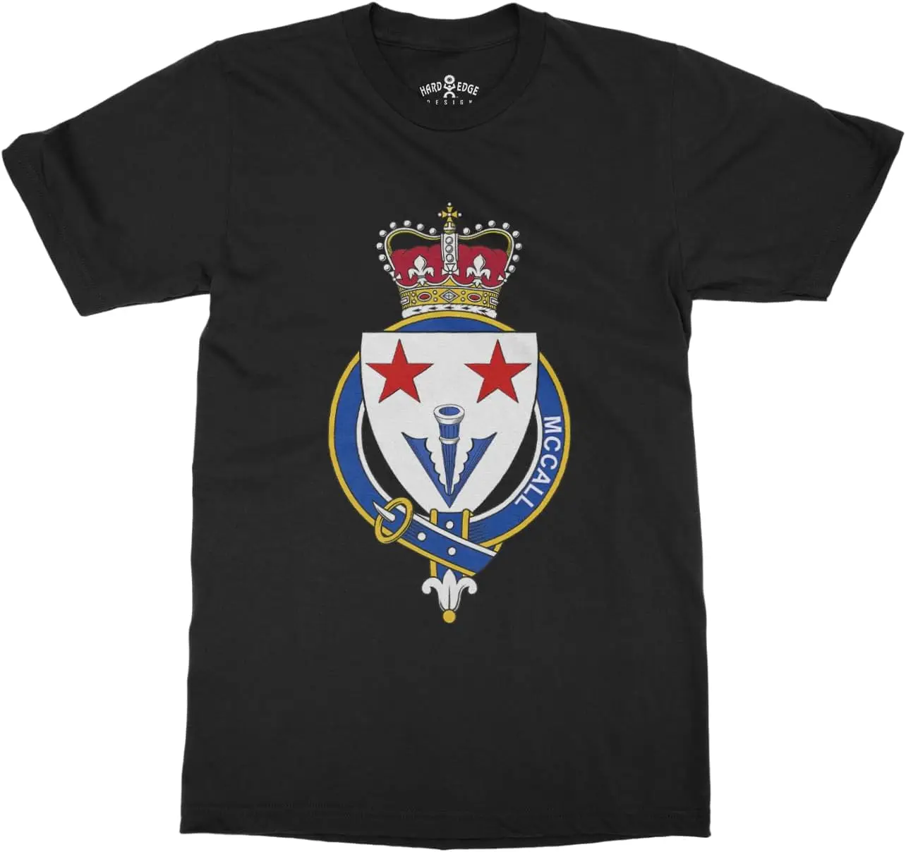 Мужская шотландская подвязка семейная футболка McCall