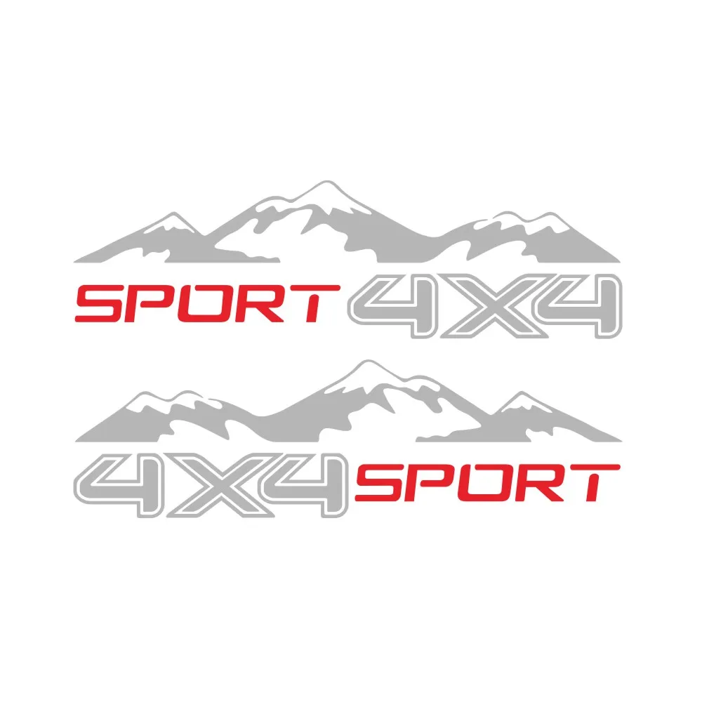 

2 шт., автомобильные виниловые наклейки 4x4 для VW Amarok Chevrolet S10 D Max