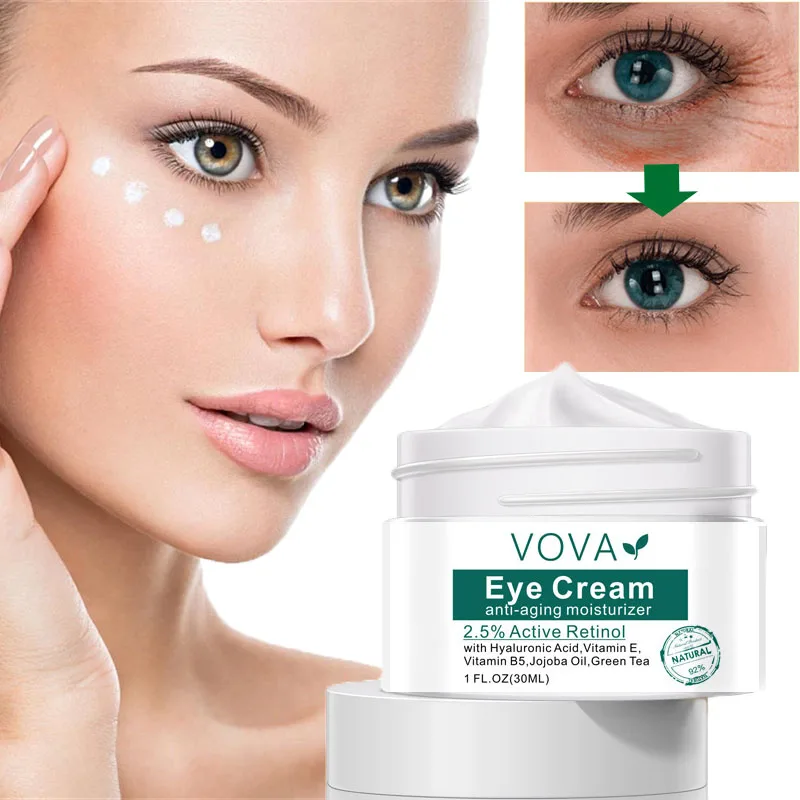 Retinol Eye Cream Anti Wrinkle Firming Anti-aging Dark Circles Fades Fine Lines Remove Eye Bags Puffiness Firming Eye Care 30ML