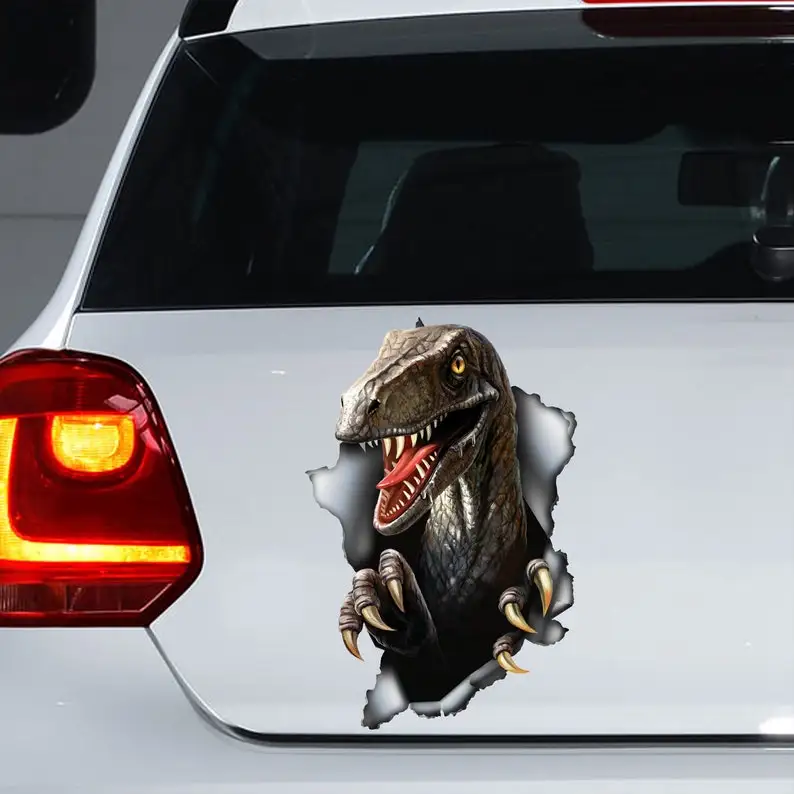 

Dinosaur car decal, Dinosaur magnet, Dinosaur sticker, car decoration, Dinosaur art