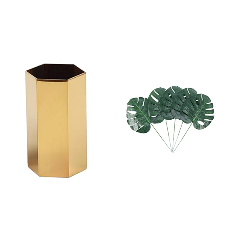

1 шт., декоративная ваза для хранения искусственных тропических пальмовых листьев
