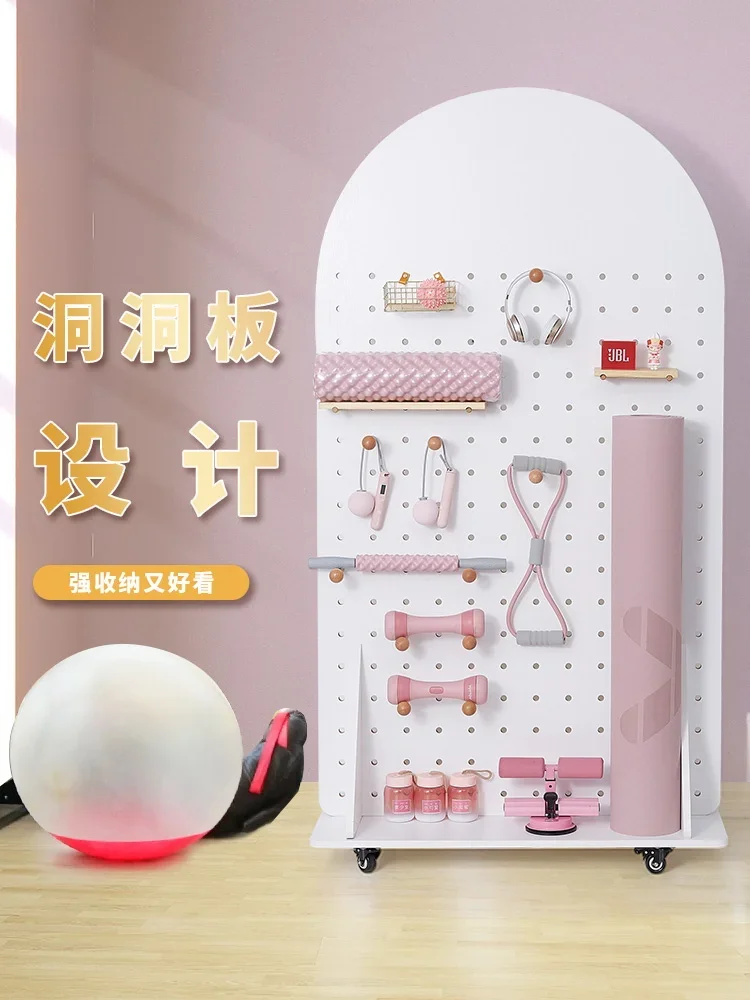 Подвижная доска для фитнеса iwood большая напольная стойка хранения спортивного