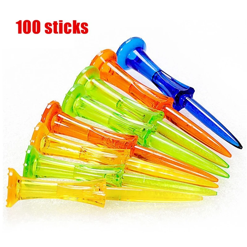

100PCS Golf Tee Golf Accessories Low Resistance Ball Seat For Golfer Practice Supplies Low Resistance