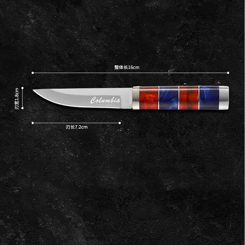 Многофункциональный Походный нож из нержавеющей стали, портативный нож для фруктов, нож для барбекю, материал лезвия 4cr13, ручка из смолы