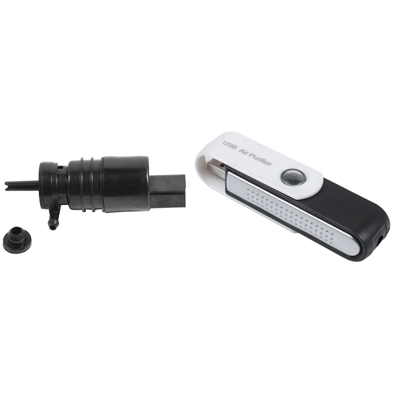 

USB Air Cleaner USB Ionic Air Cleaner Ionizer Air Purifier & Front Windshield Wipe Washer Pump Motor For-/BMW