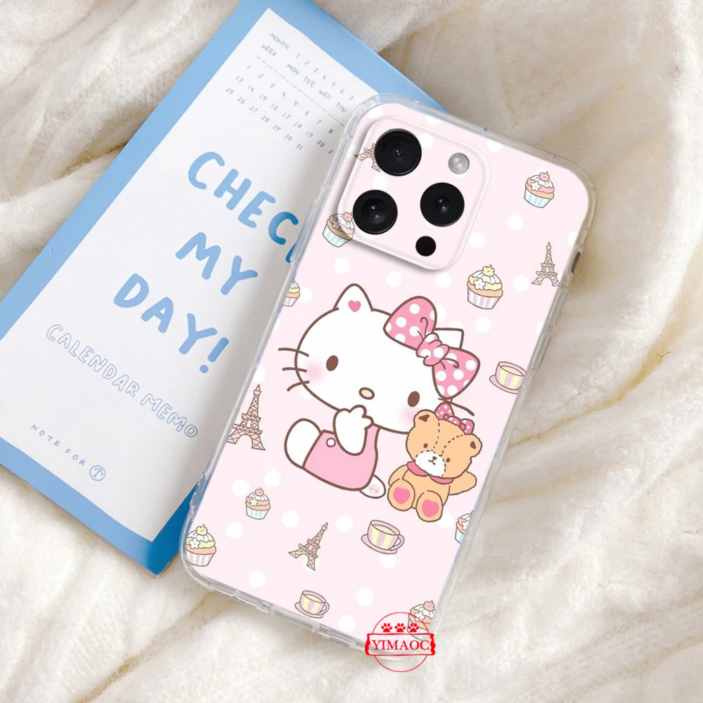 Мягкий чехол 116A с рисунком hello kitty для LG K71 K8 Plus K9 Lite Q510 K92 Q92 Stylo 6 7 V40 V50 V60 G9 X4 Q61 Q60