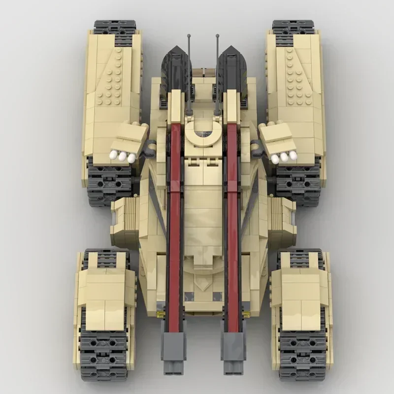 Фото Модель военного автомобиля Moc, строительные кирпичи, GDI Mammoth MK-3, технология танка, модульные блоки, подарки, рождественские игрушки, наборы «сделай сам», сборка №2