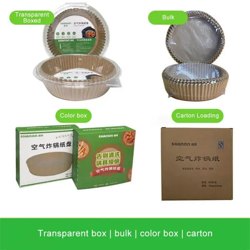 

30/50/100PCS Air Fryer Disposable Paper Pad Baking Household Disposable Non-stick Silicone Oil Paper Suitable For Baking