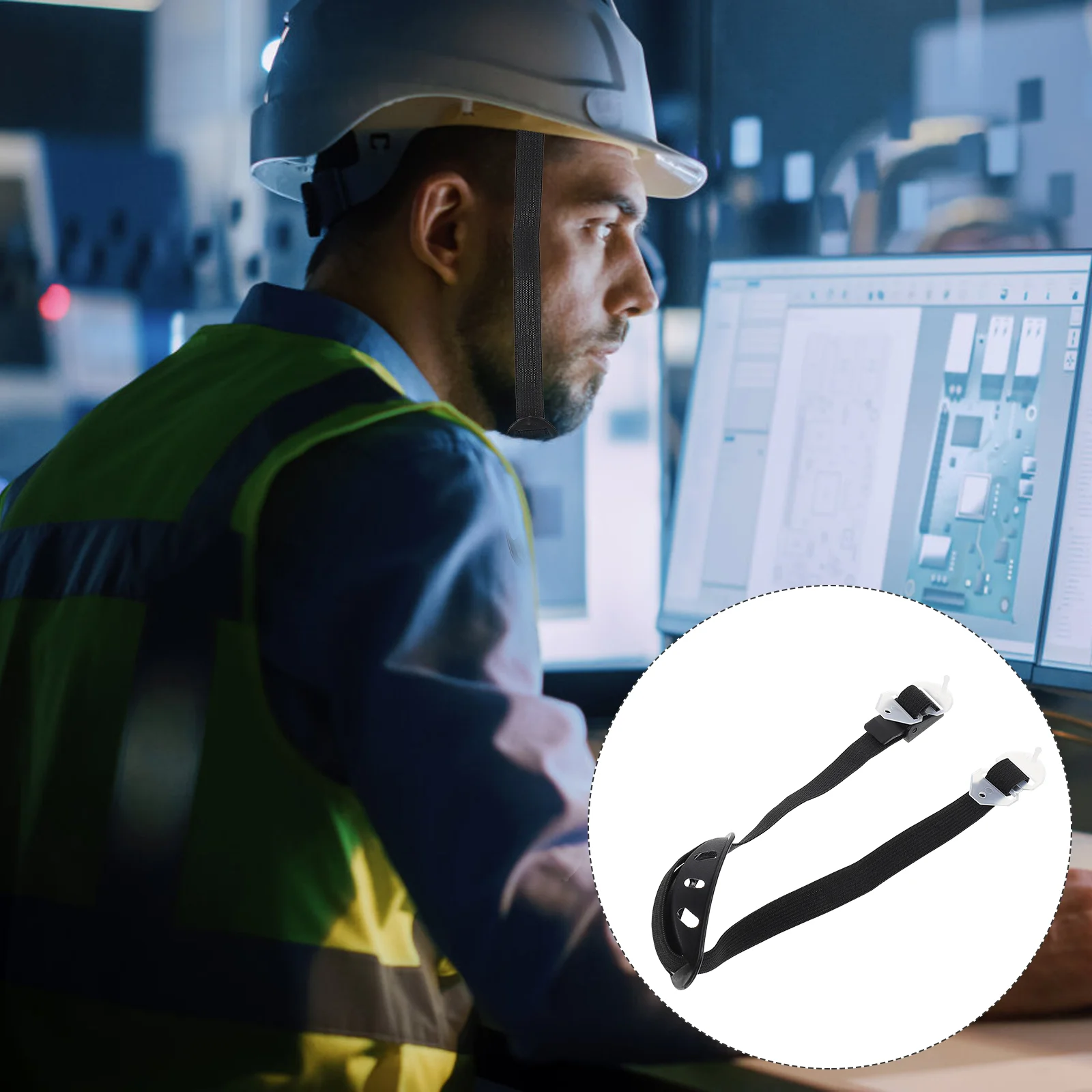 Ремешок на подбородке Прочный для каски Футбольная регулируемая