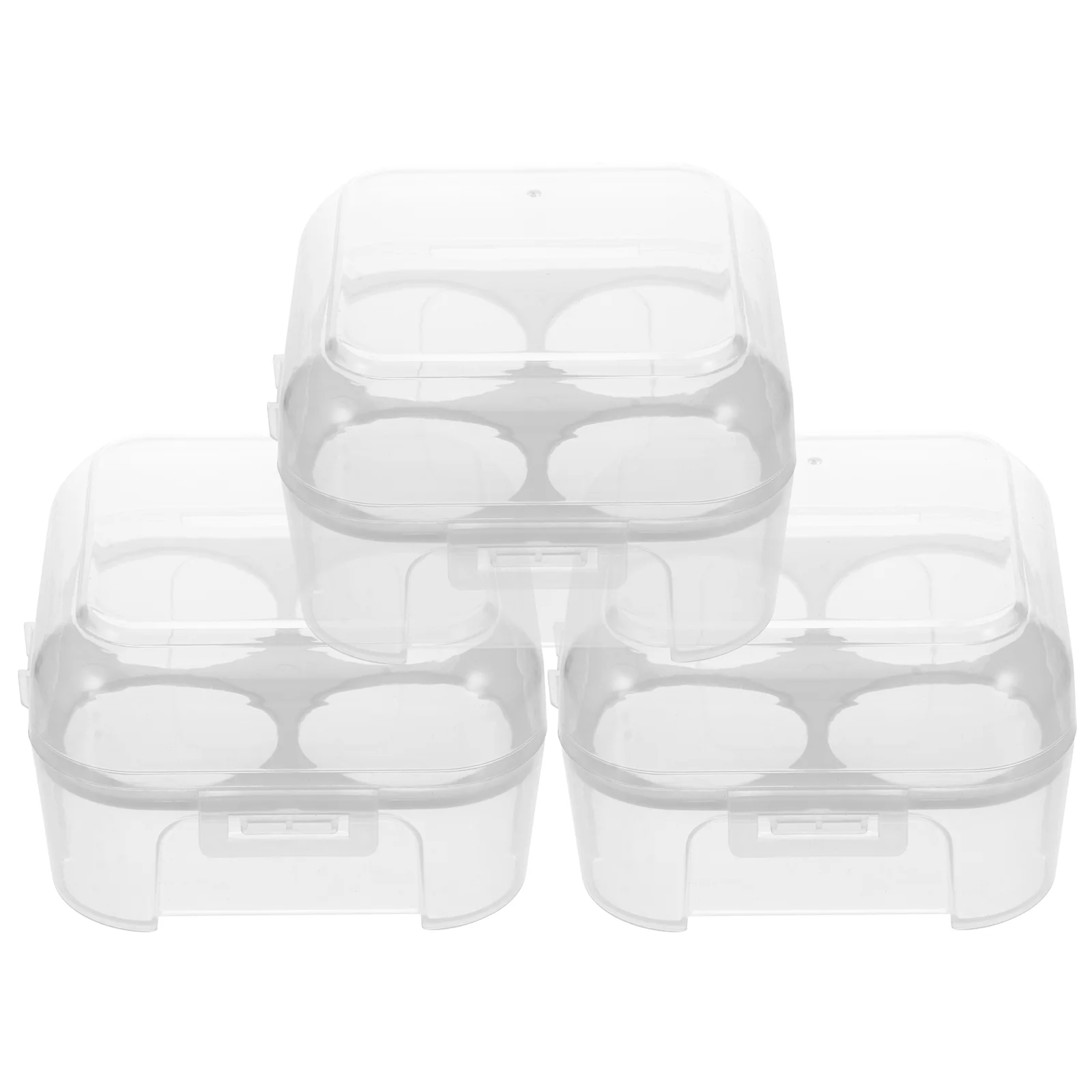 

Egg Holder Container Tray Fridge Box Storage Refrigerator Carrier Carton Trays Clear Lid Reusable Case Eggs Chicken Filler Flat