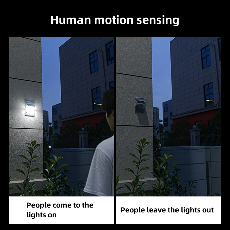 Фонари настенные на солнечной батарее с пассивным инфракрасным датчиком