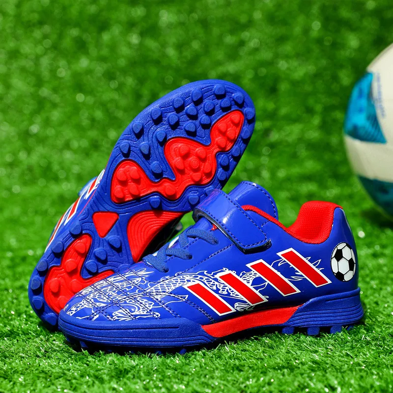 2023 Hot Sale Soccer Shoes Kids Boy Sport Sneakers Outdoor Futsal Soccer Cleats Turf Football Shoes Children's Training Sneakers