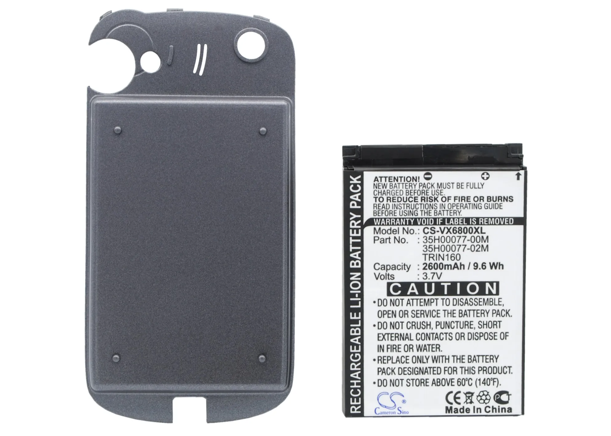 Аккумулятор CS 2600 мАч/100 Втч для HTC Mogul P4000 Titan 6800 35H00077-00M 35H00077-02M TRIN160 | Электроника