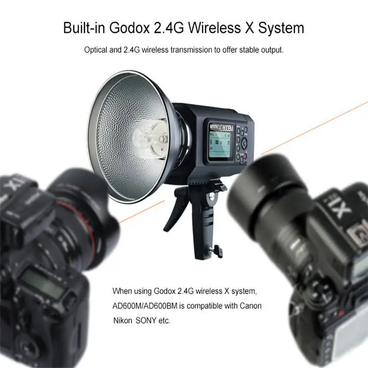 Портативная фотовспышка AD600BM 600W для улицы серии Gooddox AD600