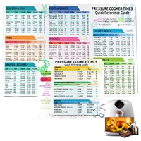 magnetic air fryer cooking schedule easy to clean air fryer cooking schedule durable quick reference guide for cooking and
