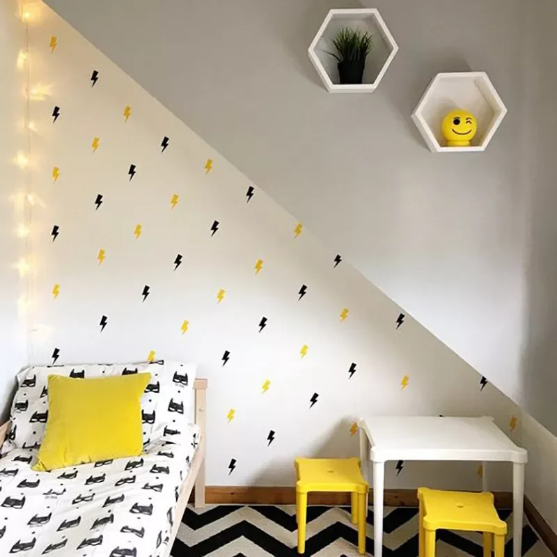 

Super Lightning Decorative Stickers Wall Sticker For Kids Room Baby Boy Room Wall Decal Stickers Nursery Bedroom Home Decor