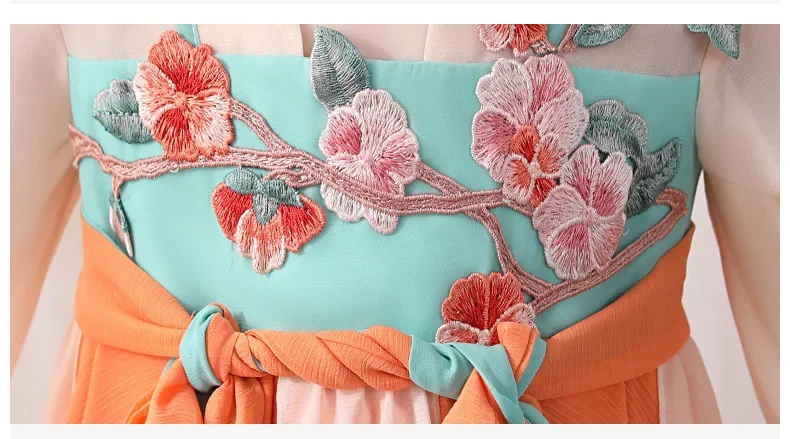 Традиционный костюм в древнем китайском стиле ханьфу для детей милые свободные