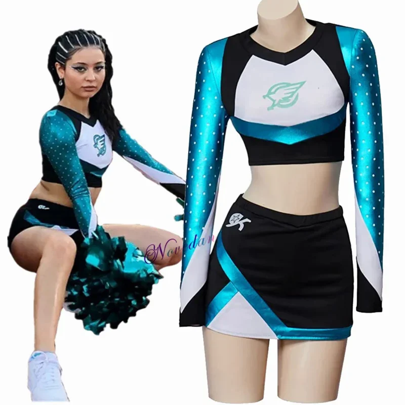ML75 Maddy Euphoria Cheerleader униформа платье Perez костюм для косплея школьный девочек и
