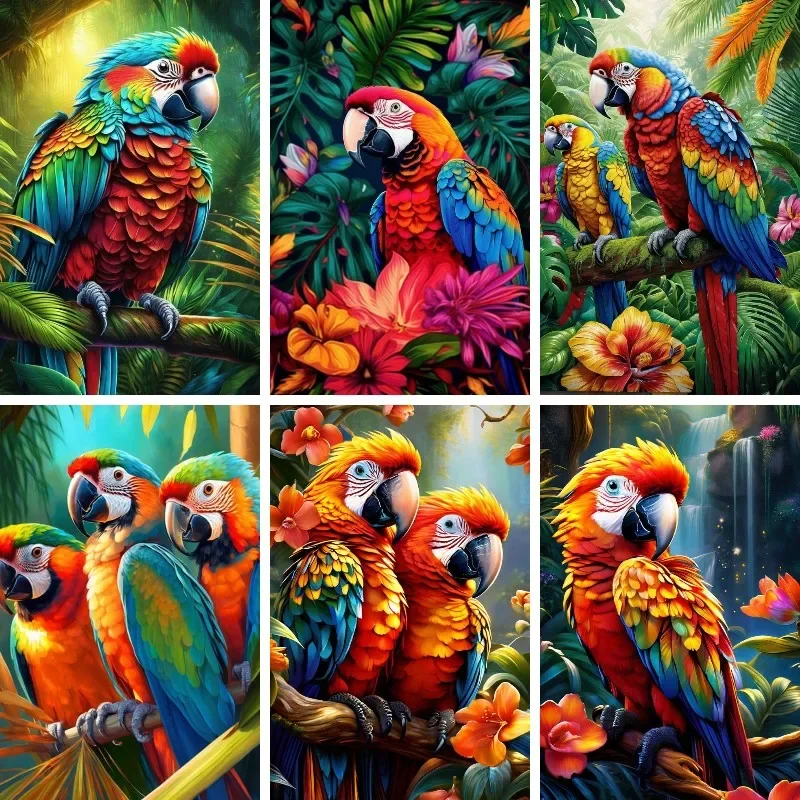 Красочные Ара полная дрель алмазная живопись набор для вышивки крестом