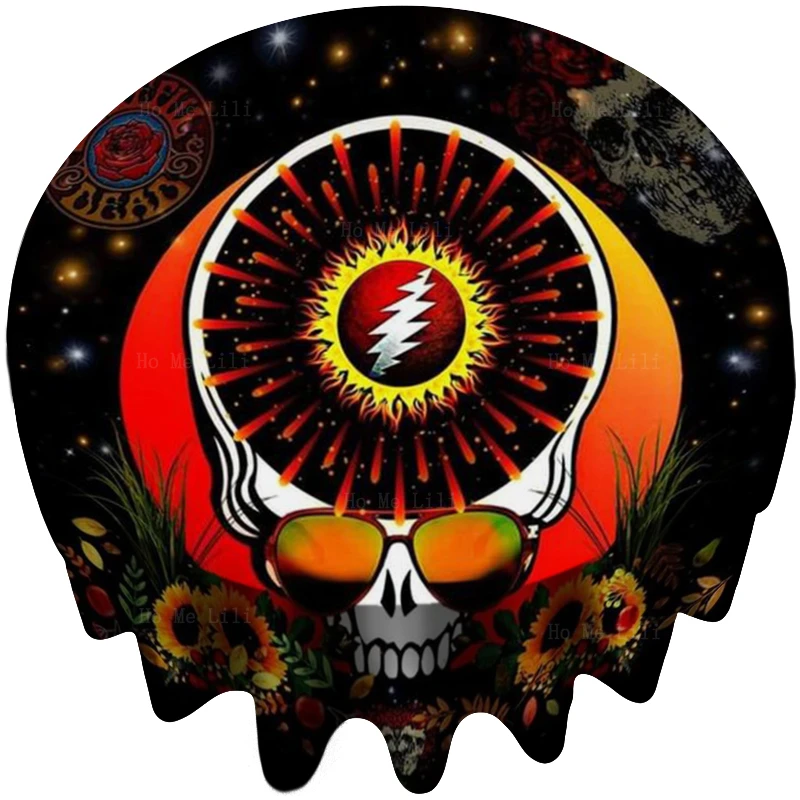 

Постер с надписью «Grateful Dead Fare You Well Skeleton»